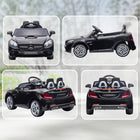 Aosom - Voiture électrique 12v avec télécommande parentale - noir-Deux moteurs de 30W offrent une conduite palpitante 