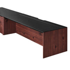 Modway - Kinetic Support mural de 49" Bureau avec armoire et tablette - Black Cherry-7