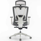 MotionGrey - Cloud Mesh Series - Chaise de bureau ergonomique pour bureau d'ordinateur executif - Blanc-Accoudoirs rembourres à 4 reglages directionnels pour ajuster l'accoudoir vers le haut et vers le bas, vers l'avant et vers l'arriere, glisser d'un côte à l'autre et tourner d'un côte à l'autre