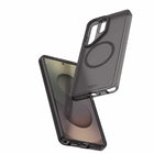 Avana - Étui Mist avec aimants pour Samsung Galaxy S26 Ultra, Gris Cendre-Aimants extra-puissants entre les deux plaques pour une surface plane