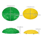 Outsunny - Pierres de marche avec tapis antidérapant - multicolore - ensemble de 12-Surface texturée en forme de carapace de tortue et tapis antidérapants pour éviter de glisser 