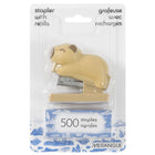 Merangue - Agrafeuse Capybara avec recharges-Comprend 150 agrafes de recharge standard