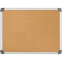 Quartet - Tableau d'affichage avec cadre Euro, 24 po x 36 po-Cadre en aluminium anodisé robuste pour une durabilité et une apparence professionnelle