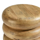 Modway - Ellery Rond empilé Bois Table d’appoint - Naturel-7