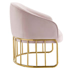 Modway - Legacy Performance Velvet Fauteuil - Rose-Rembourrage en mousse dense