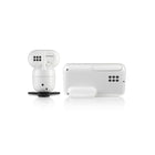 Motorola - Moniteur bébé PIP1610 Connect Wi-Fi HD motorisé - Blanc-Vision nocturne infrarouge - Même lorsqu’il fait noir, gardez un œil sur votre bébé