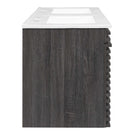Modway - Render Fixation murale de 48" Vanette de salle de bain - Blanc charbon-Tiroirs à extension complète