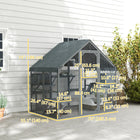 PawHut - Grand enclos extérieur pour chats avec housse imperméable pour 2 à 4 chatons - 73 po L x 55 po l x 74 po H-Dispose de quatre plateformes pour grimper et se détendre 