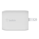 Belkin - Chargeur mural BoostCharge Pro 65 W à deux ports USB-C GaN-COMPATIBILITÉ UNIVERSELLE : Pour la meilleure performance de chargement possible, ce chargeur à 2 ports supporte la charge rapide de vos appareils tels que vos ordinateurs portables, téléphones portables, tablettes, batteries externes, et plus encore de marque Samsung, Apple, Google, Nintendo Switch et autres grandes marques
