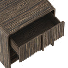 Manhattan Comfort - Table de nuit contemporaine Novara 22" à 1 tiroir - Noyer Jacobean-Étagère inférieure ouverte : espace de rangement pratique pour livres, objets décoratifs ou essentiels de chevet