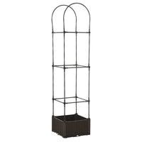 Outsunny - jardinière surélevée avec cage pour plants de tomates-Composé d'un bac à jardin surélevé et d'un treillis pour plantes grimpantes sur le dessus  