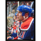 Mark Messier Edmonton Oilers - Toile encadree - 22" x 31"-Impression sur toile de qualité supérieure avec bordures enveloppées