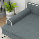 PawHut - Canapé pour chat, lit surélevé pour chien avec coussin - gris foncé-Couleur : Gris foncé 