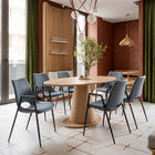 Zuo - Desi Chaise de salle à manger - Gris azur - Ensemble de 2-Supporte jusqu'à 350 lb