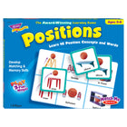TREND enterprises - jeu de correspondance des positions-Ensemble de plateaux de jeu et de cartes assorties pour salle de classe, établissement de soins ou à domicile pour enseigner le vocabulaire anglais de base