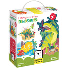 Banana Panda - Dinosaures à jouer, à partir de 3 ans-Jeu de puzzle de la taille d'un dinosaure pour les plus petits - les enfants profitent d'une grande valeur ludique avec un ensemble de quatre puzzles progressifs avec un nombre de pièces allant de 9 pièces pour le plus petit jusqu'à 35 pièces pour le plus grand