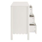 Modway - Emmeline 6 tiroirs festonnés Commode, Blanc-7