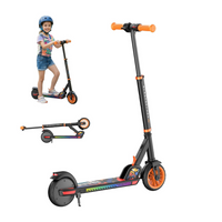 Gyrocopters - Trottinette électrique pour enfants Flash KidZ - Vitesse 19 km/h - Autonomie 11 km - Éclairage LED - Orange-Passez d'un mode à l'autre (8 km/h en mode E, 13 km/h en mode N et 19 km/h en mode S) pour l'adapter au niveau de compétence de votre enfant