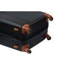 Champs - Vintage Ensemble de bagages extensible à 4 roues - 2 pièces - côtés rigides - noir-Capacités d'extension sur le 29 po