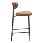 Zuo - Rorun Tabouret de bar - Brun - Ensemble de 2-Garantie limitée de 3 ans