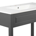 Modway - Altura 24" Vanette de salle de bain - Gris blanc-Matchs non inclus