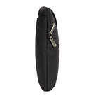 Travelon - Sac bandoulière mince classique antivol à double fermeture éclair - 9 po l x 10,25 po H x 1 po P - Noir-Panneaux du sac en maille résistante aux coupures pour plus de sécurité