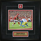 Travis Kelce Pin & Plate Chiefs - Impression encadree - 18" x 18"-Qualité supérieure - 8x10 framed