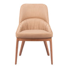 Zuo - Ayr Chaise de salle à manger - Tan - Ensemble de 2-Tissu confortable et durable