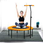 Soozier - Trampoline D’Exercice Mini 39 po, Rebounder De Fitness Intérieur - Orange-Idéal pour les adultes, un excellent ajout à votre salle de sport à domicile    