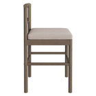 Modway - Eleni Terrasse extérieure Bois de teck Tabourets de comptoir Ensemble de 2 - Caillou-Assemblage simple