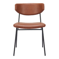 Zuo - Charon Chaise de salle à manger - Brun vintage - Ensemble de 2-Confort moelleux et soutien durable