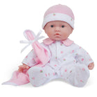 JC Toys - La Baby soft Poupée bébé 11 po - Rose avec couverture - Caucasien-Détails réalistes