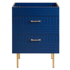 Modway - Daybreak 24" Armoire de toilette de salle de bain (lavabo non inclus) - Bleu-Vanité de salle de bain moderne