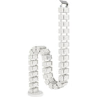 Fellowes - CableSpine - Blanc-Le support flexible s'adapte aux bureaux réglables en hauteur (jusqu'à 130 cm) et s'adapte parfaitement à la hauteur du bureau