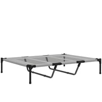 PawHut - Lit pour chien surélevé taille XL - 48 po L x 36 po l x 9 po H - gris clair-Lit pour chien pour une utilisation intérieure et extérieure 
