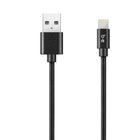 Blu Element - Câble Tressé de Charge/Sync Lightning vers USB 4ft, Noir-Câble noir d’une portée de 4 pieds; longueur idéale pour répondre à vos besoins quotidiens
