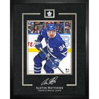 Auston Matthews 16x20 Replica Signature Frame Maple Leafs - Impression encadree - 16" x 20"-Qualité supérieure - virtual frames