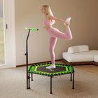 Soozier - Trampoline De Rebond 45 po Pour Adultes Avec Poignée Réglable À 3 Niveaux-Poignée rembourrée en mousse et pieds en caoutchouc assurent une expérience d'entraînement sûre et antidérapante  