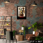 Gorillaz With Gold LP - Impression encadree - 27" x 38"-Sous licence officielle music memorabilia