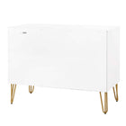 Manhattan Comfort - Dumbo commode moderne 35,19" - blanc-44,77 cm L x 89,46 cm l x 68,23 cm H