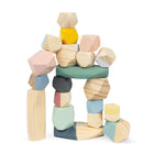 Janod - Doux Cocon - Pierres empilables-Jouez avec 20 pierres en bois légères et empilables.