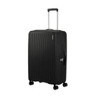 American Tourister - 27 po Rejoy Spinner Grand - noir réel-Les poignées de transport supérieure et latérale rétractables restent près de la valise pour la protéger contre les dommages