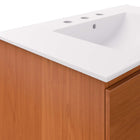 Modway - Scenic Fixation murale de 30" Vanette de salle de bain - Blanc cerise-Assemblée requise