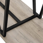 Manhattan Comfort - Console moderne Celine 47,24 po - Gris rustique-Pieds en acier carbone avec finition noire pour style et durabilité