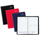 Staples - Agenda quotidien 2027 - 8 po H x 4 7/8 po l - couleurs assorties - bilingue-La page d'informations personnelles comprend une section pour les informations generales, d'urgence et medicales, la page des dates à retenir et la planification future sur trois ans