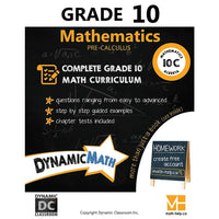 Dynamic Math - Cahier d'exercices, Alberta, 10e année-Couvre le programme de mathématiques de 10e année de l'Alberta