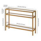 Hudson&Canal - Console Sivil 42" L - Laiton-8