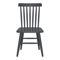 Zuo - Zeilen Chaise de salle à manger - Noir - Ensemble de 2-Résistant aux intempéries