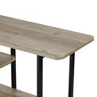 Manhattan Comfort - Console moderne Celine 70,86 po - Gris rustique-Plateau supérieur en bois manufacturé de haute qualité avec placage