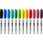 Hilroy - Marqueurs permanents, marqueur permanent, faible odeur, pointe fine, couleurs assorties, Lot de 12-9